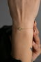 Heliophilia Silver Pulsera de Plata de Ley 925 Dorada con Refuerzo de Rodio
